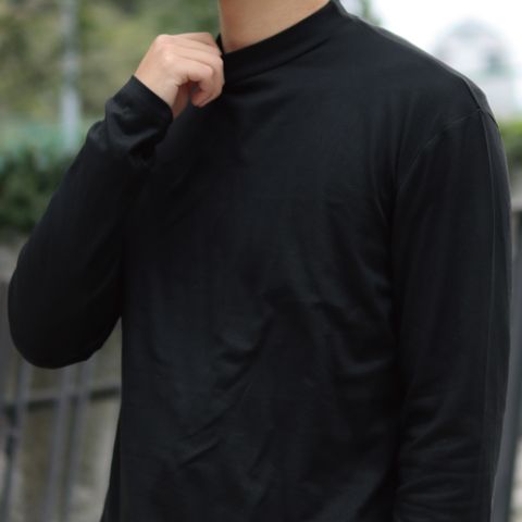 【AMERO】男裝 女裝 圓領 小高領發熱衣 有彈性 寬鬆 情侶裝