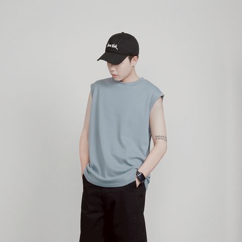 【AMERO】男裝 女裝 拼接棉感背心 情侶裝