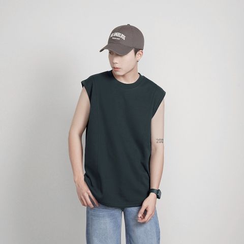 【AMERO】男裝 女裝 拼接棉感背心 情侶裝