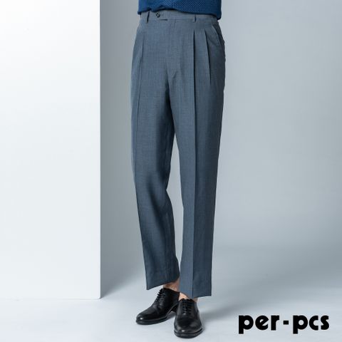 【per-pcs】商務紳士打摺西褲_深灰(82261)
