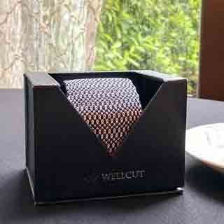  【WELLCUT 】精品全絲雙色韓版手工編織領帶 (限量銷售)