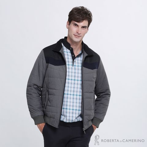 【ROBERTA諾貝達】帥氣型男 內裡鋪棉夾克外套ROE65-98灰色