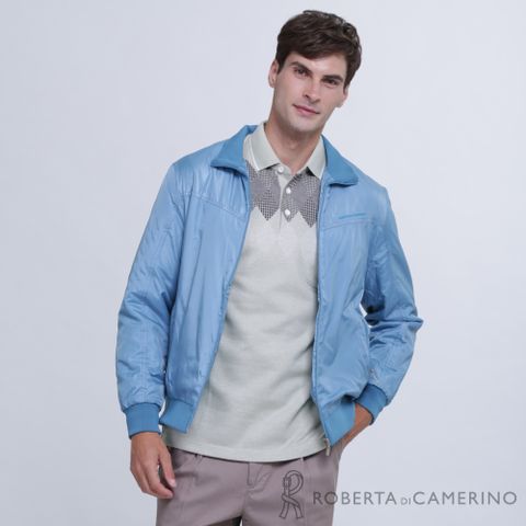 【ROBERTA諾貝達】帥氣型男 內裡刷毛夾克外套ROE67-32藍色