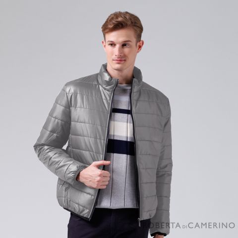【ROBERTA諾貝達】休閒極品 禦寒必備 厚舖棉夾克外套ROE70-95灰色