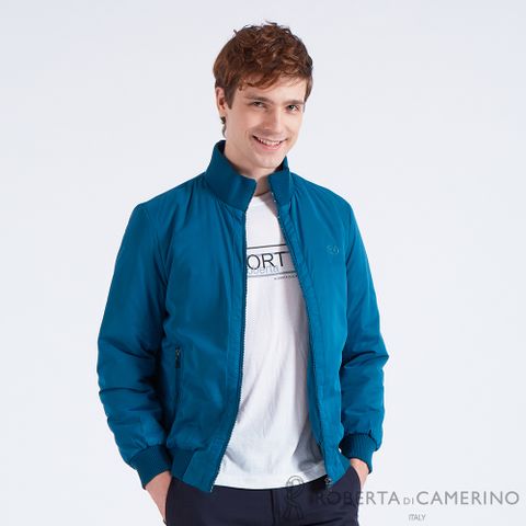 【ROBERTA諾貝達】秋冬男款 科技裡布 柔軟舒適外套 ROF57H-37 藍綠