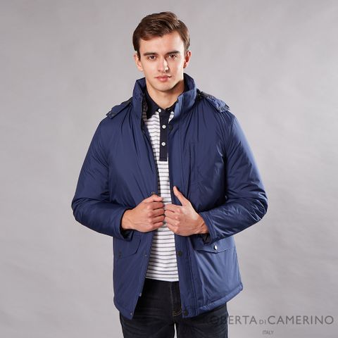 ROBERTA諾貝達男裝 簡約時尚 休閒鋪棉夾克外套ROH63-39藍色