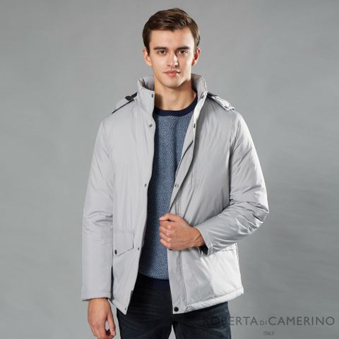 ROBERTA諾貝達男裝 簡約時尚 休閒鋪棉夾克外套ROH63-92灰色
