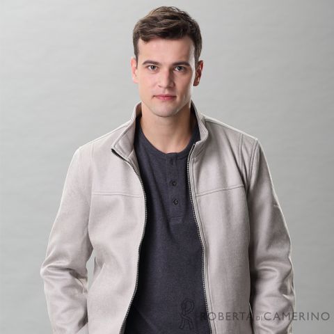 ROBERTA諾貝達 保暖百搭 內刷絨毛夾克外套EOH56-92灰色