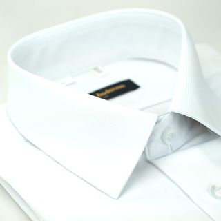 【金安德森】白色斜紋吸排窄版襯衫-短袖
