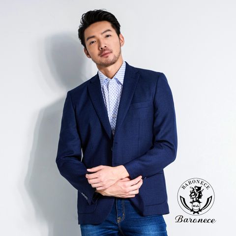 【BARONECE】質男風範修身西裝_藍(518308-09)
