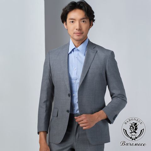 【BARONECE】紳士內斂合身西裝_灰(524306-03)