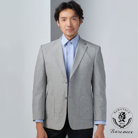 【BARONECE】輕盈涼感輕量休閒西裝_灰 (524315-03)
