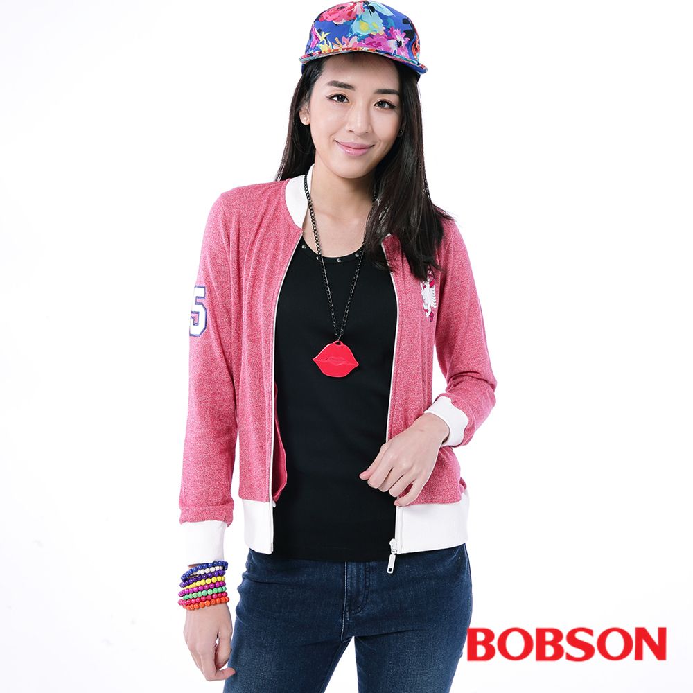 BOBSON 女款刺繡花紗外套(24078-16)