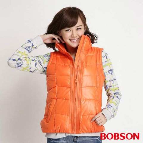 【BOBSON】女款配拐麻花毛線絲棉背心(34102-23)