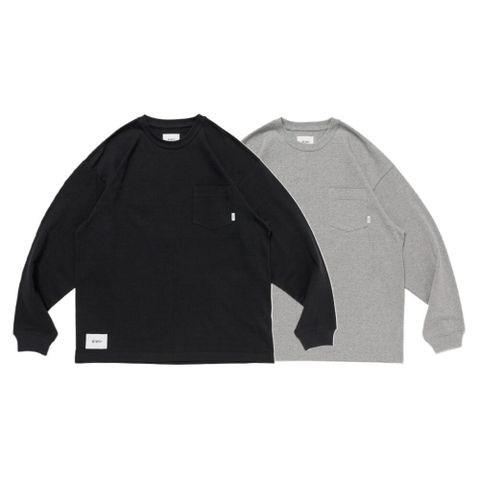 Wtaps AII / LS / COTTON 長袖 黑/灰 252ATDT-CSM11