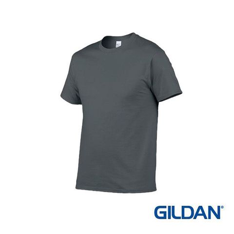 GILDAN美國棉 亞規輕質中性素面圓筒T恤-深灰