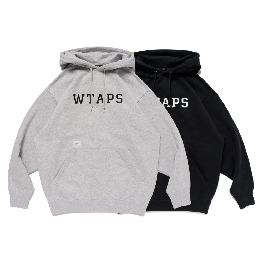 Wtaps Wtaps SS25 Academy Hoody 帽T 灰黑251ATDT-CSM04 Wtaps Wtaps SS25 Academy Hoody 帽T 灰黑251ATDT-CSM04
