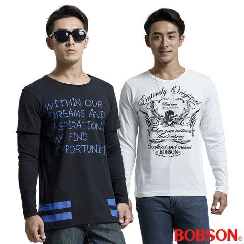 BOBSON 男款潮流上衣(四款任選)