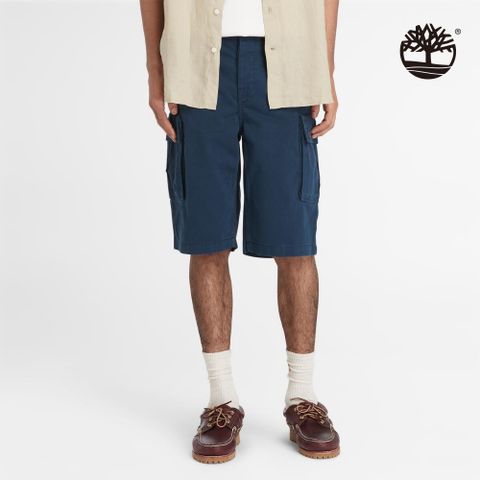 Timberland 男款深寶石藍工裝短褲｜A5U1B433