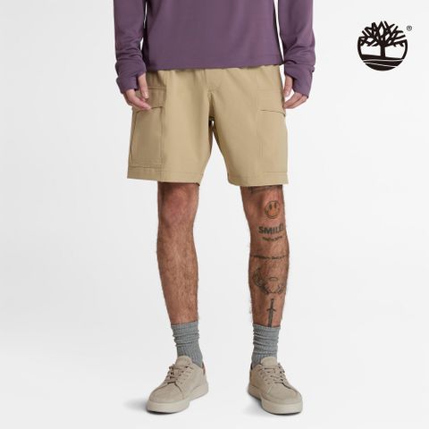 Timberland 男款檸檬黃快乾工裝短褲｜A677FDH4