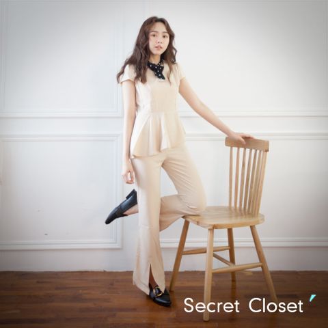 Secret Closet 秘密衣櫥 綁繩圓點無袖套裝組