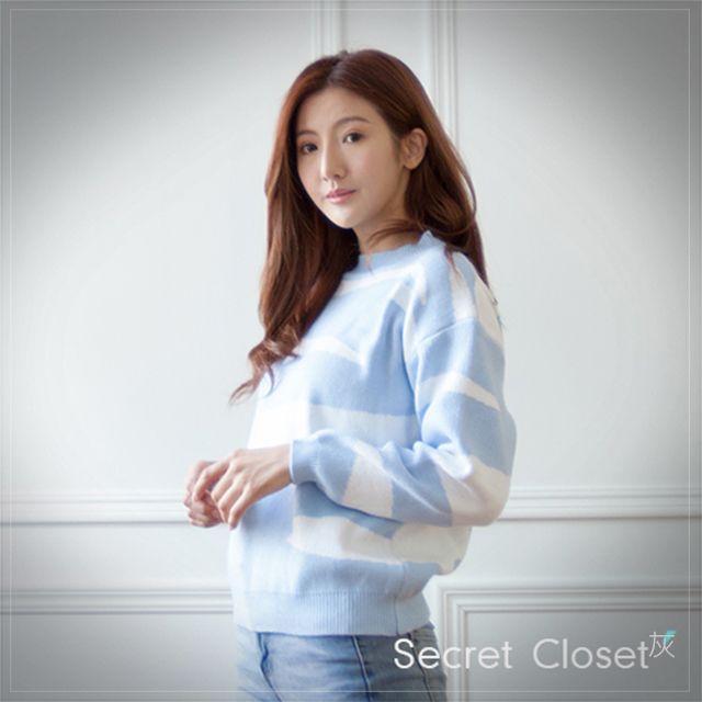 Secret Closet 秘密衣櫥 厚實混色兩穿針織上衣