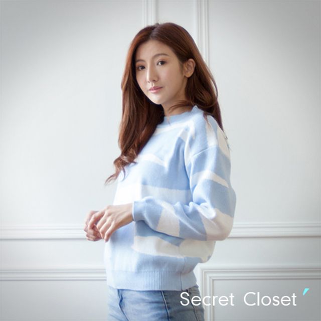 Secret Closet 秘密衣櫥 不規則色針織上衣