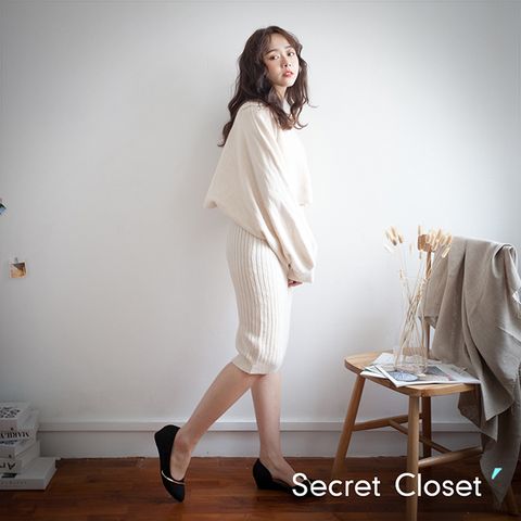 Secret Closet 秘密衣櫥 慵懶針織毛線兩件套裝組