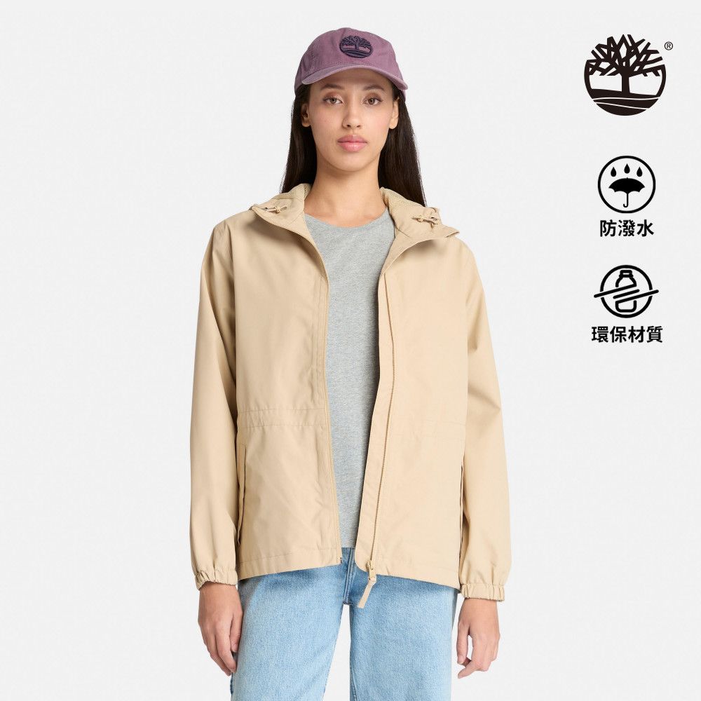 Timberland 女款米色防潑水外套｜A66PKY94