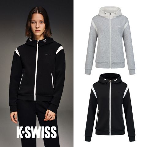 K-SWISS Knit Hoodie Jacket 連帽外套(質感生活系列)-兩色任選