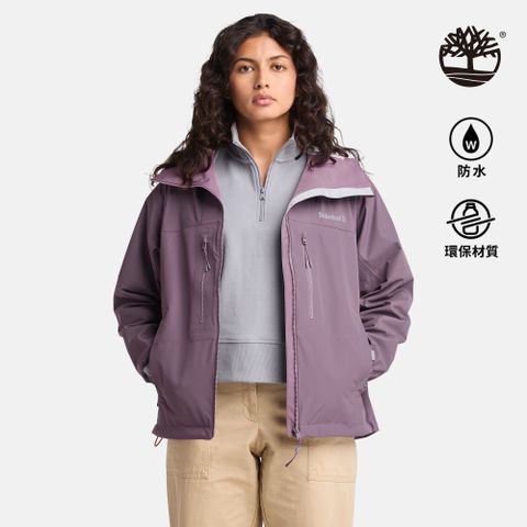 Timberland 女款紫色防水運動外套|A5XRUENX
