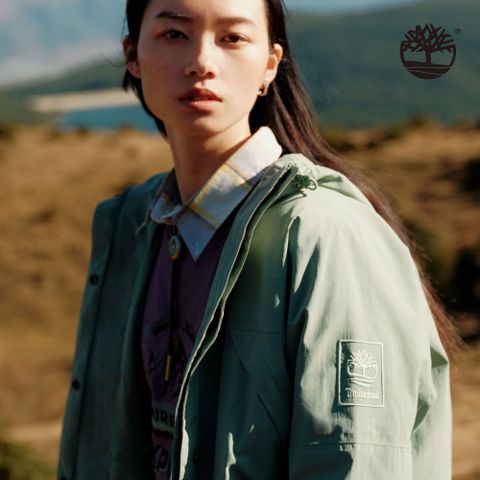 Timberland 女款淺綠色防水外套|A67J3EC6
