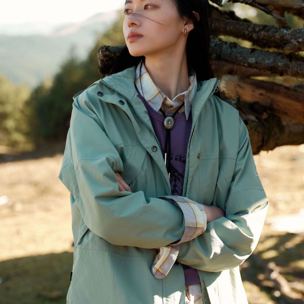 Timberland 女款淺綠色防水外套｜A67J3EC6