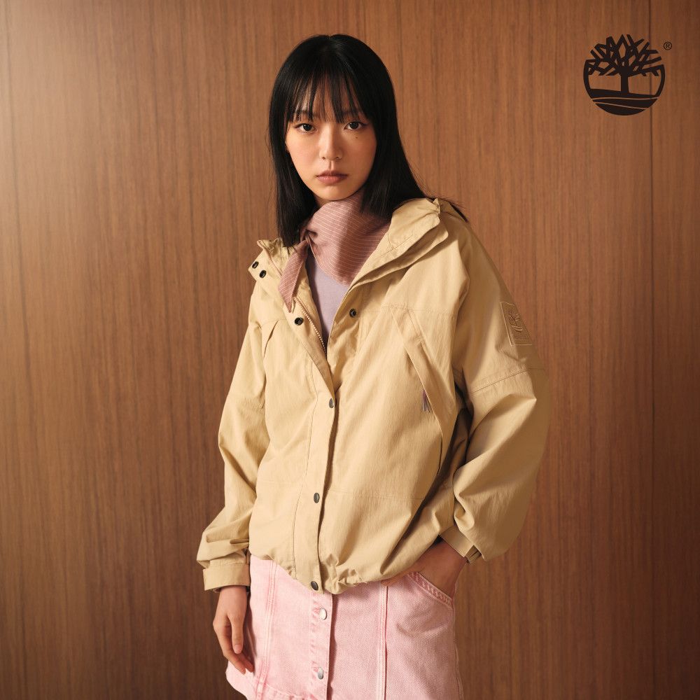 Timberland 女款米色防水外套｜A67J3Y94