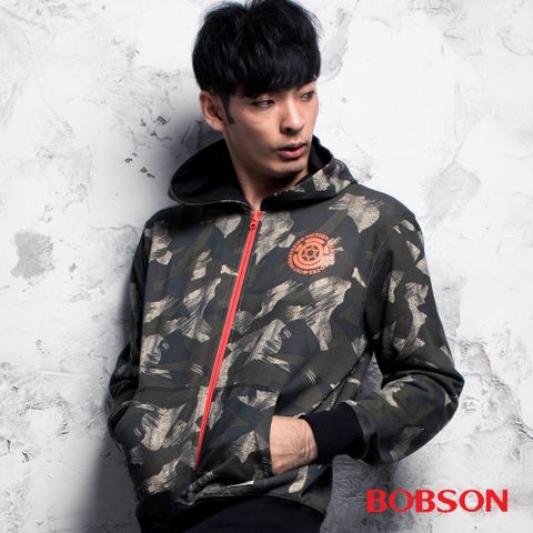 BOBSON 男款迷彩連帽外套(35019-42)