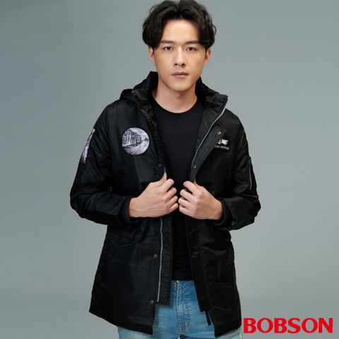 BOBSON 男款長板鋪棉外套(38037-88)