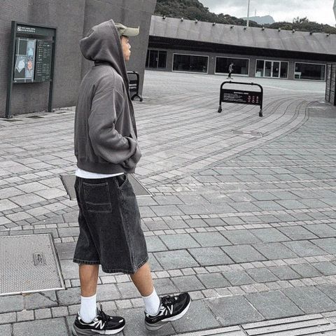 【AMERO】男女款 長袖刷毛連帽外套 短版 寬鬆 情侶裝