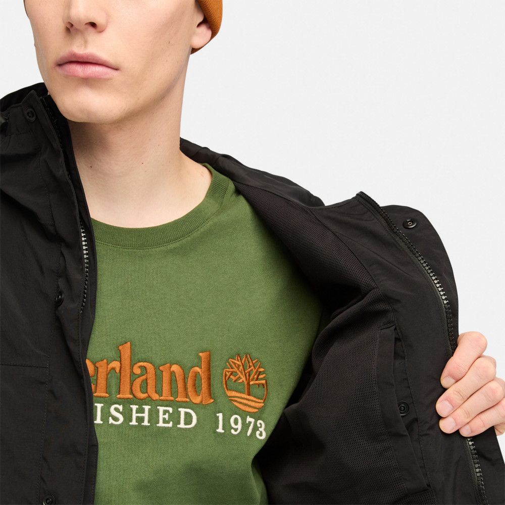 Timberland 男款黑色Winnick防水外套｜A68XF001