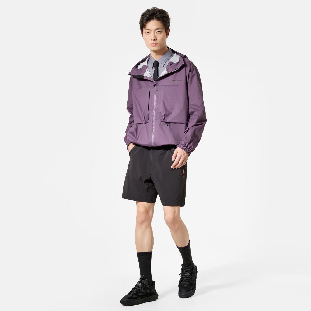 Timberland 男款紫色Jenness防水外套｜A66QUENX
