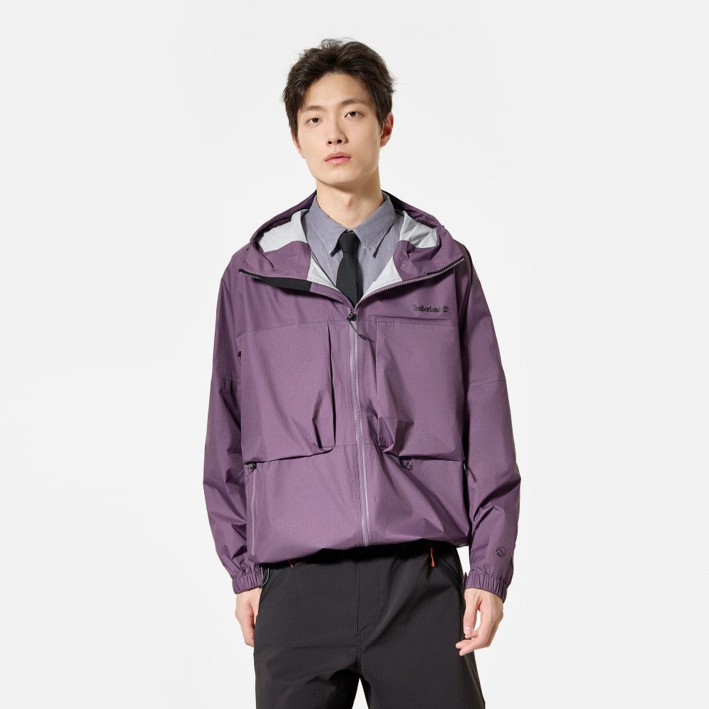 Timberland 男款紫色Jenness防水外套｜A66QUENX