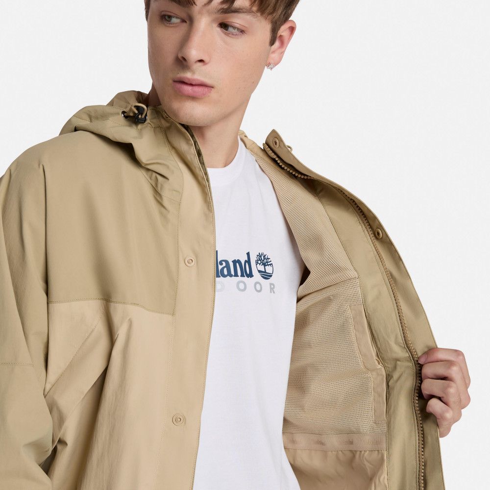 Timberland 男款草黃色Winnick防水外套｜A68XFEQD