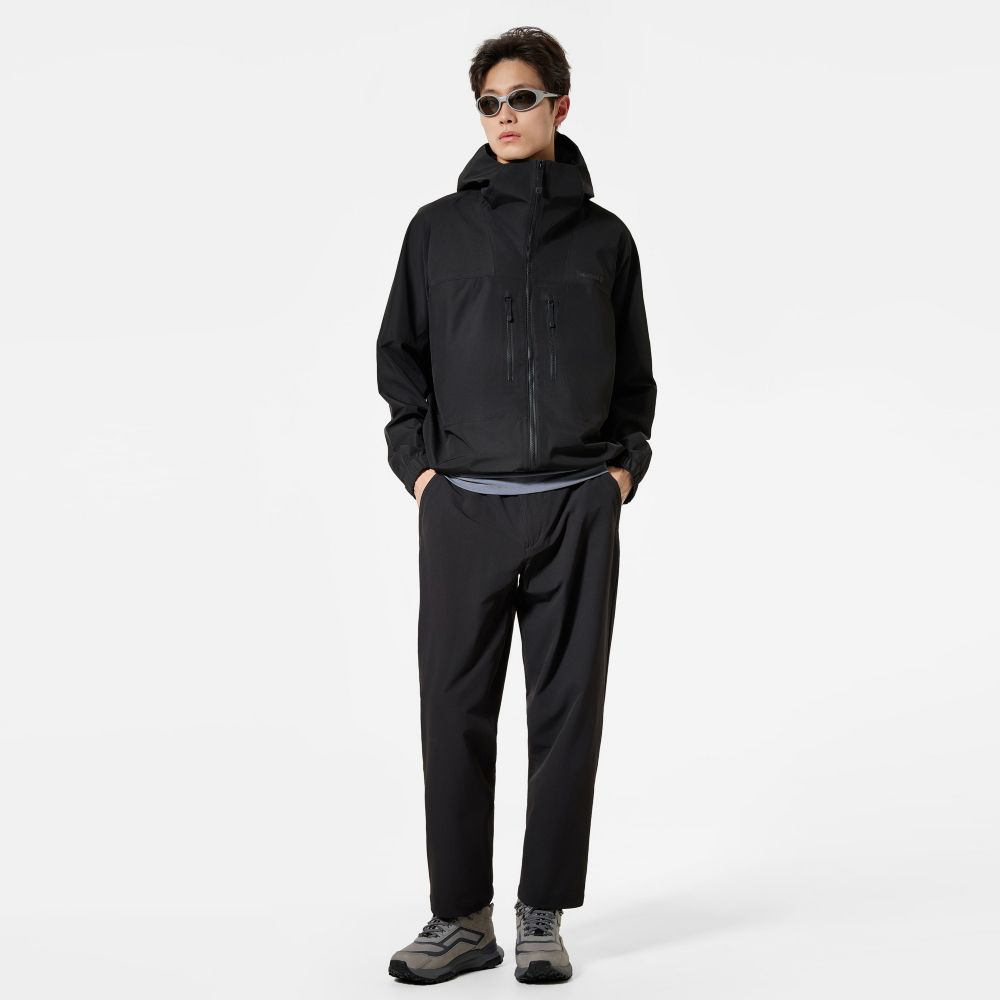 Timberland 男款黑色CAPS RIDGE防水機能外套｜A41SFS76