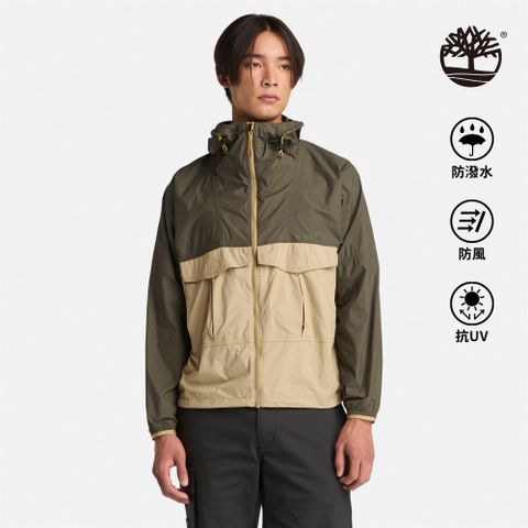 Timberland 男款綠色防潑水防曬外套|A6AJYEQJ