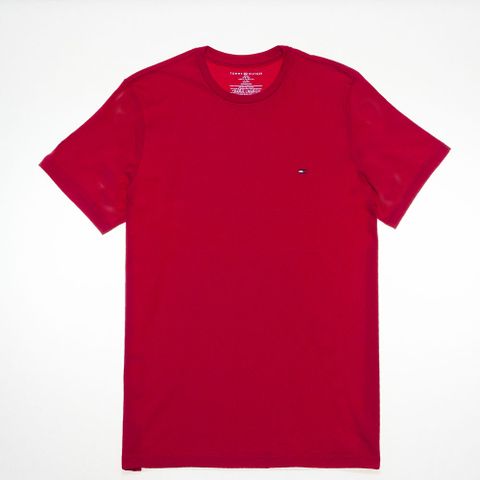 Tommy Hilfiger 小 LOGO素色T恤 (紅色)09T3139608