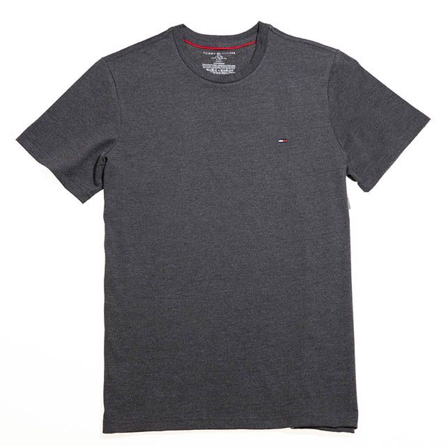 Tommy Hilfiger  小 LOGO素色T恤 (鐵灰色) 09T3210