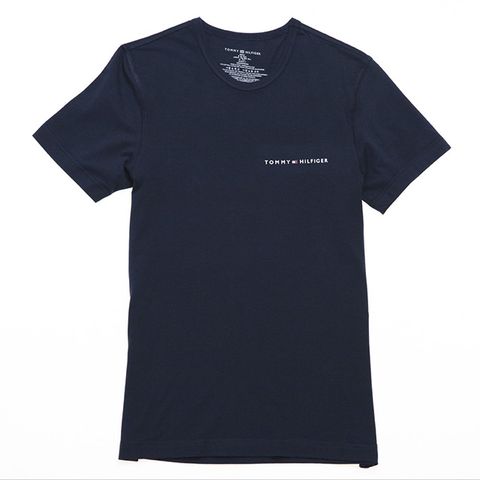 Tommy Hilfiger 字母大LOGO素色T恤 (深藍) 09T3731410