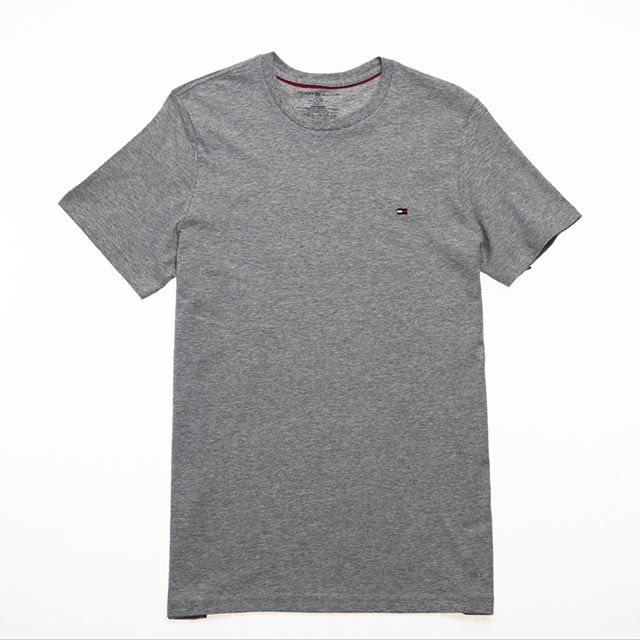 Tommy Hilfiger  小 LOGO素色T恤 (灰色) 09T3139004