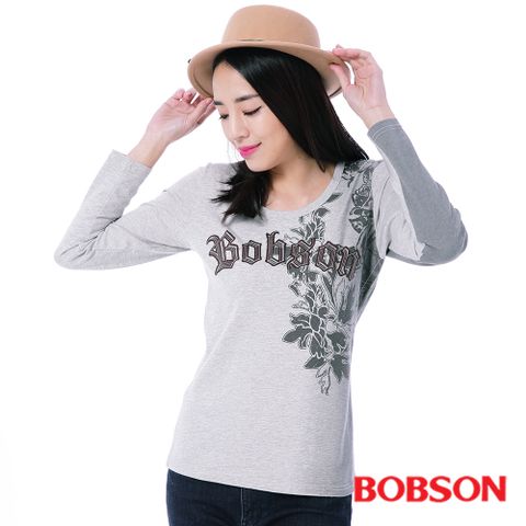 BOBSON 女款貼布繡漸層印色上衣(35126-82)