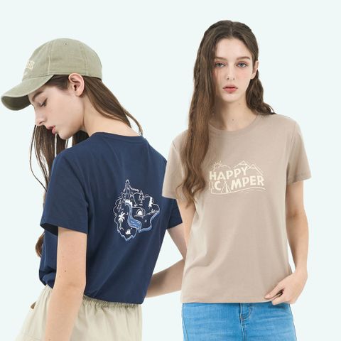 GIORDANO 女裝 CAMPING 短袖印花上衣 (多色任選)