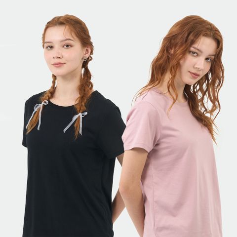 GIORDANO 女裝 涼感素色短袖上衣 (多色任選)